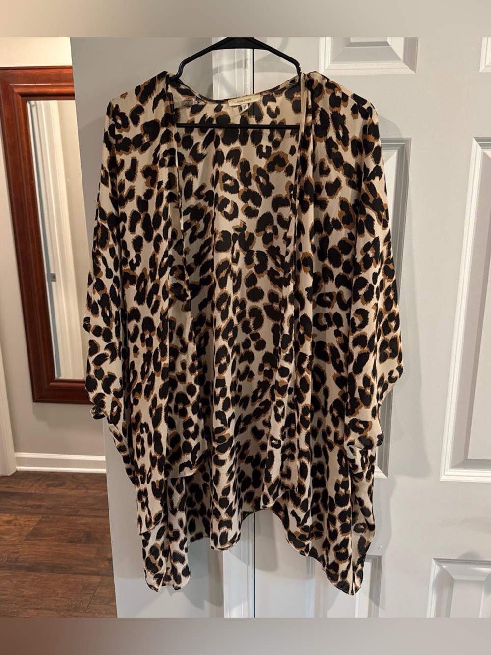 Leopard Print Women’s Sheer Kimono